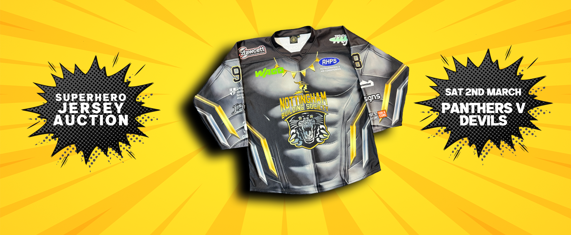 SUPERHERO GAME-WORN JERSEY AUCTION UNDER WAY Top Image