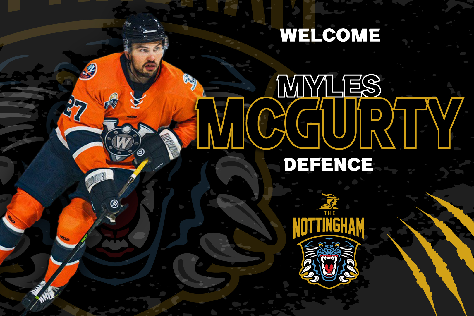 DEFENCEMAN MCGURTY JOINS PANTHERS Top Image