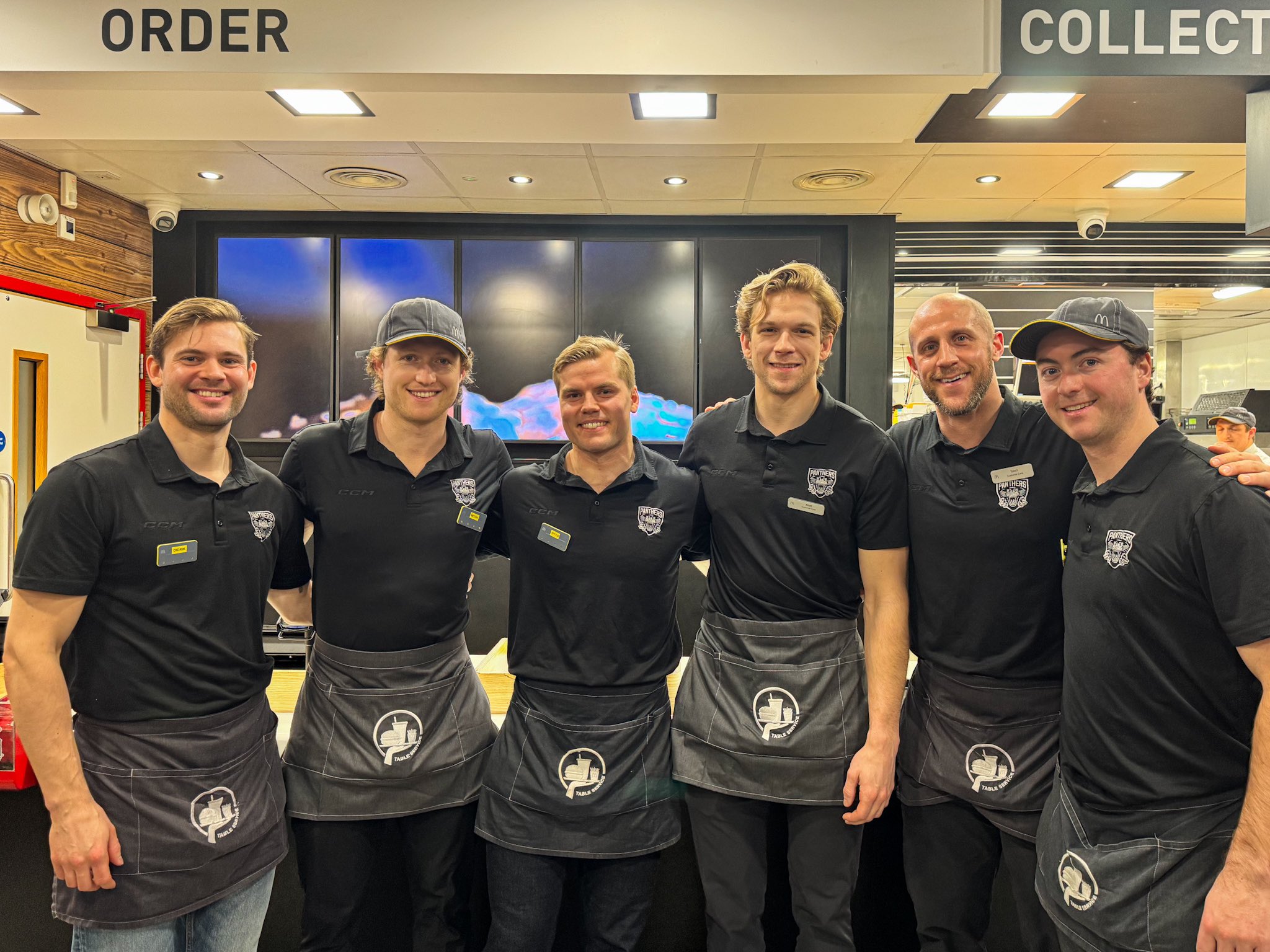 GREAT TURNOUT FOR PANTHERS AT MCDONALD'S Top Image