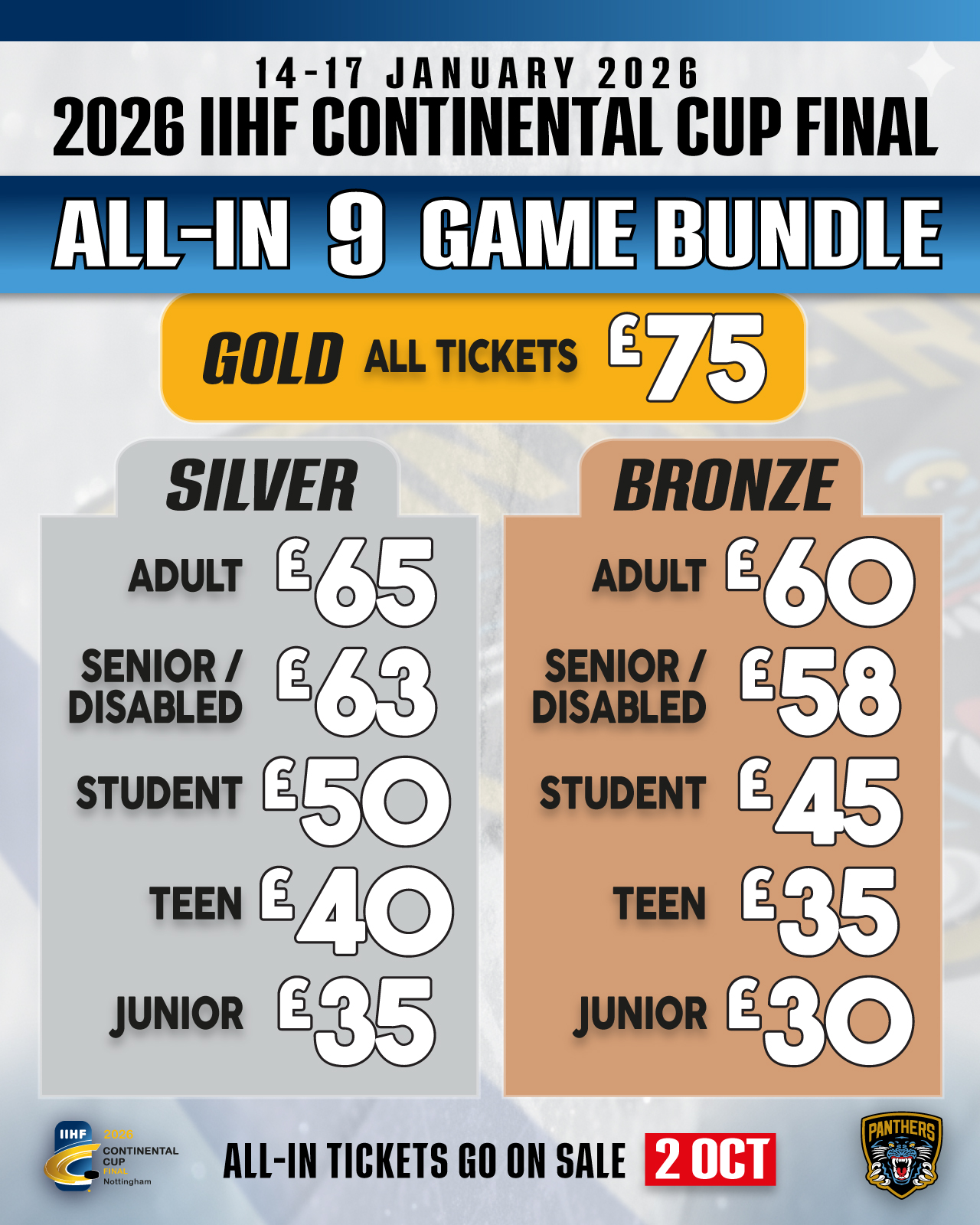 SECTION 2 CONTINENTAL CUP ON SALE NOW