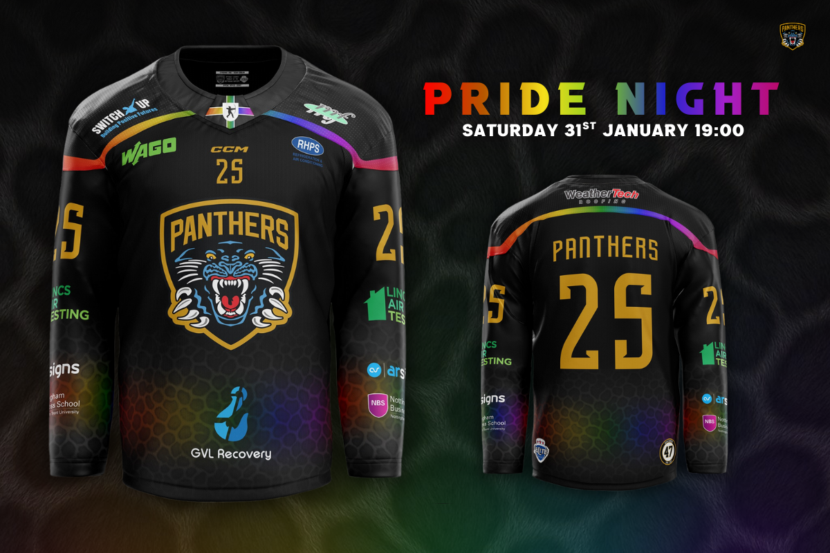 NOTTINGHAM PANTHERS 2025-26 PRIDE JERSEYS Top Image