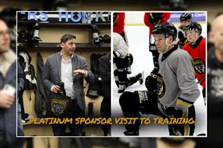 PLATINUM SPONSOR VISIT TO TRAINING AND PRIZE DRAW