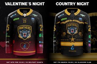 JERSEYS UNVEILED FOR VALENTINE'S AND COUNTRY NIGHTS