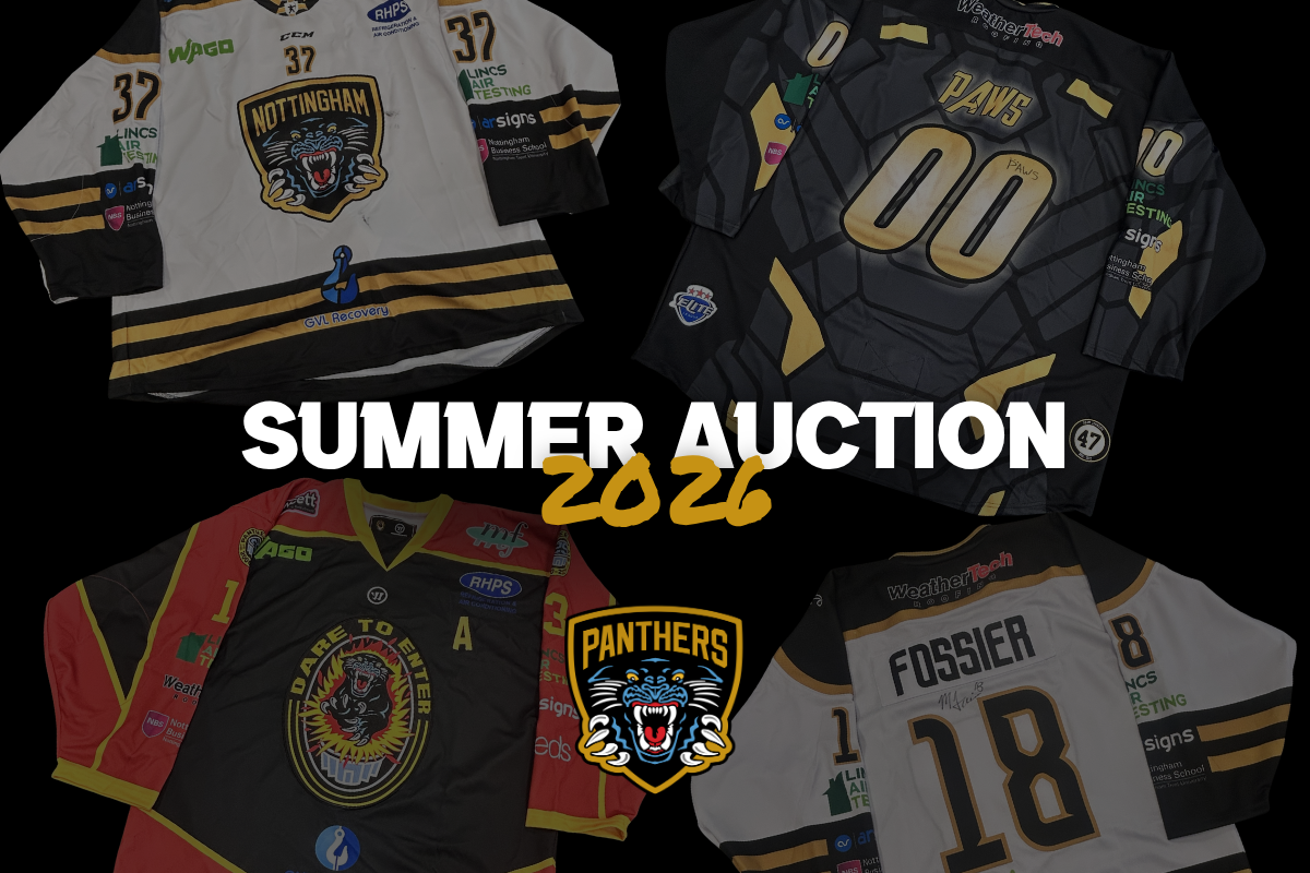 NOTTINGHAM PANTHERS 2026 SUMMER AUCTION Top Image