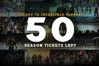 50 SEASON TICKETS REMAIN FOR 2026-27 CAMPAIGN