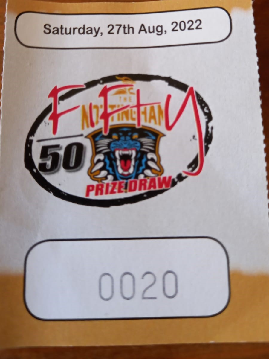 RAFFLE & FIFTY/50 WINNERS FROM PANTHERS V STEELERS Top Image