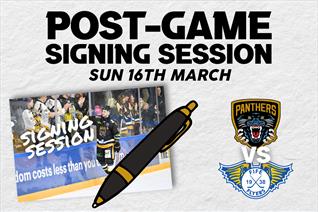 SUNDAY: POST-GAME SIGNING SESSION